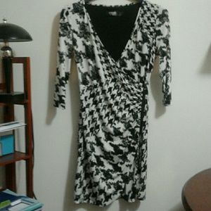 Black and White Classy Shapely Dress